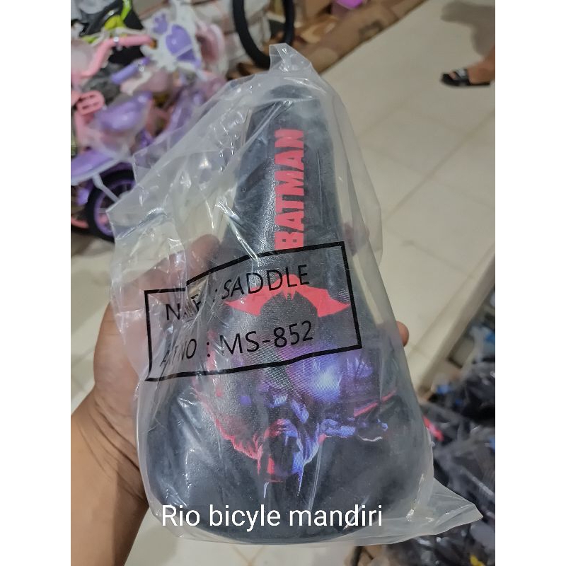 Sadel tempat duduk sepeda anak (12-16) inchi,motif batman