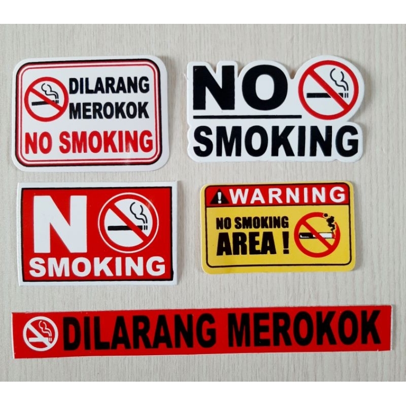 

STIKER GRAFTAC DILARANG MEROKOK/NO SMOKING UKURAN KECIL