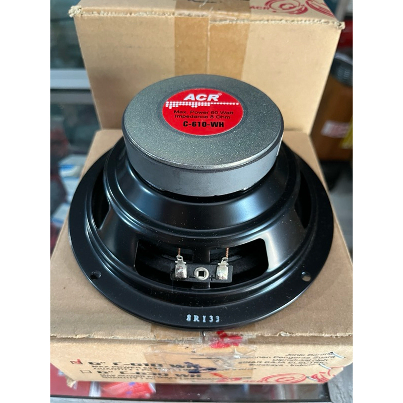 Speaker ACR 610 Woofer 6 inch 6in 60 Watt 8 ohm Original ACR C-610-WH ACR / ACR C 610 WH Woofer