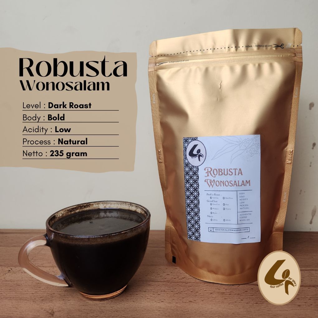 

Kopi Robusta Wonosalam Biji Kopi Robusta Kopi Bubuk Robusta Dark Roast