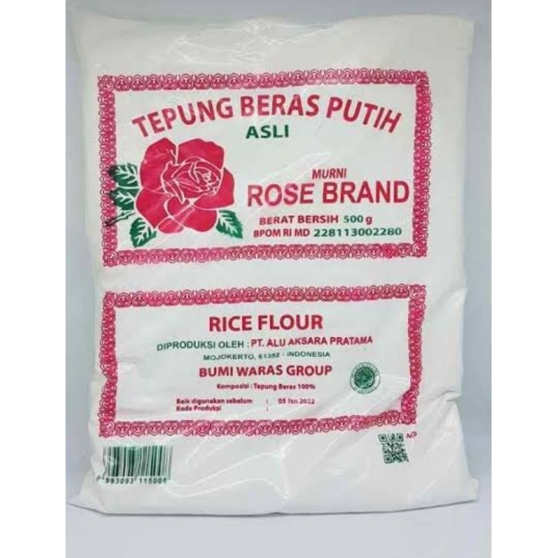 

Tepung Beras Putih Rose Brand 500gr