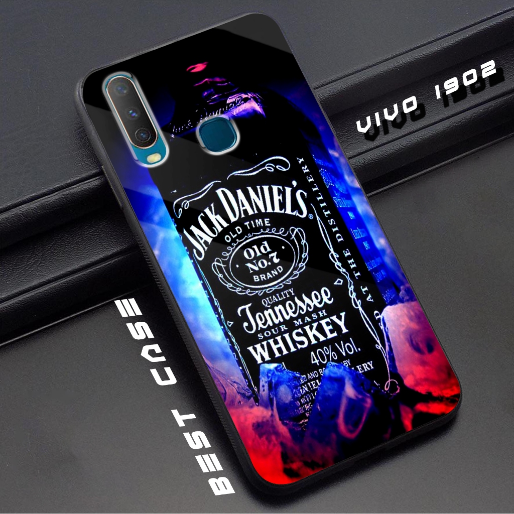 Case VIVO 1902 - Casing Hp VIVO 1902 - Motif ( JD ) - Silikon Hp  VIVO 1902 - Softcase Glass Kaca - 