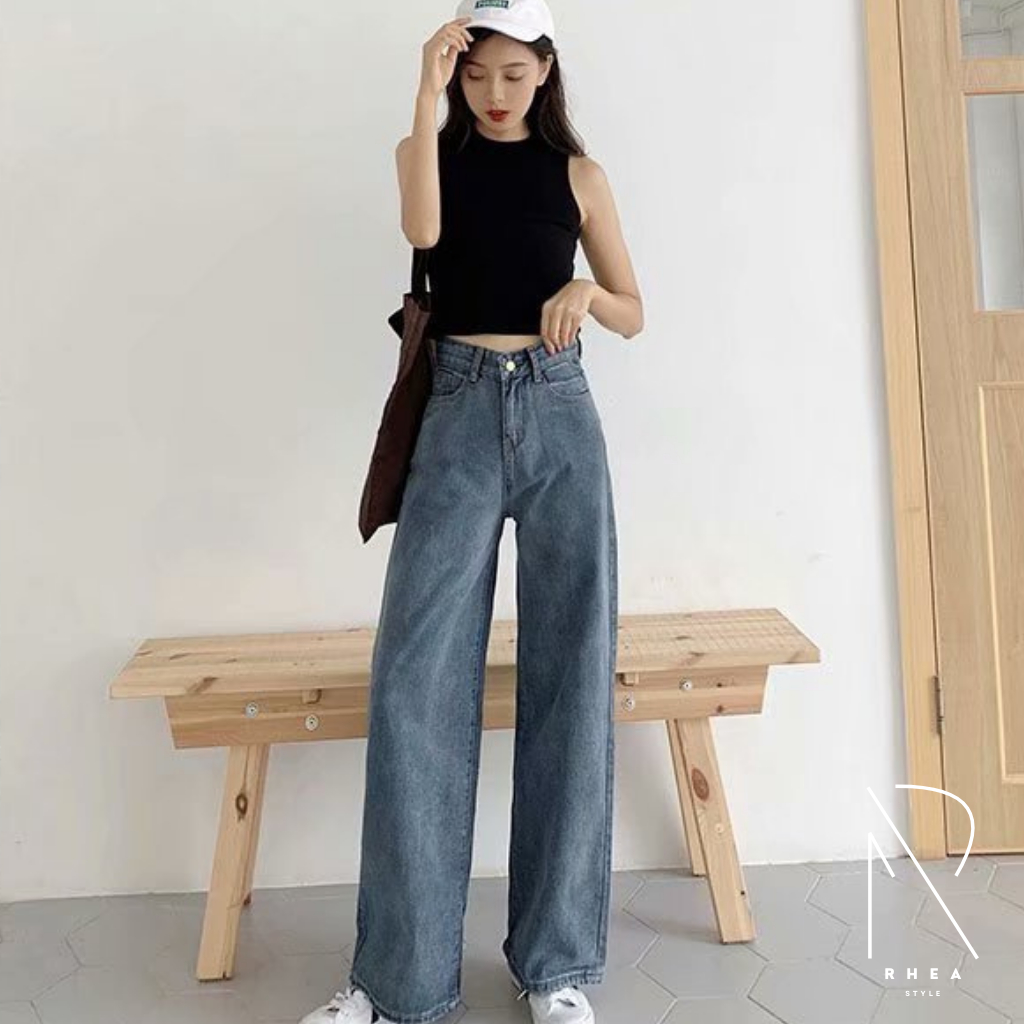 RHEA Alicia Celana Jeans Levis Denim Wanita Kekinian
