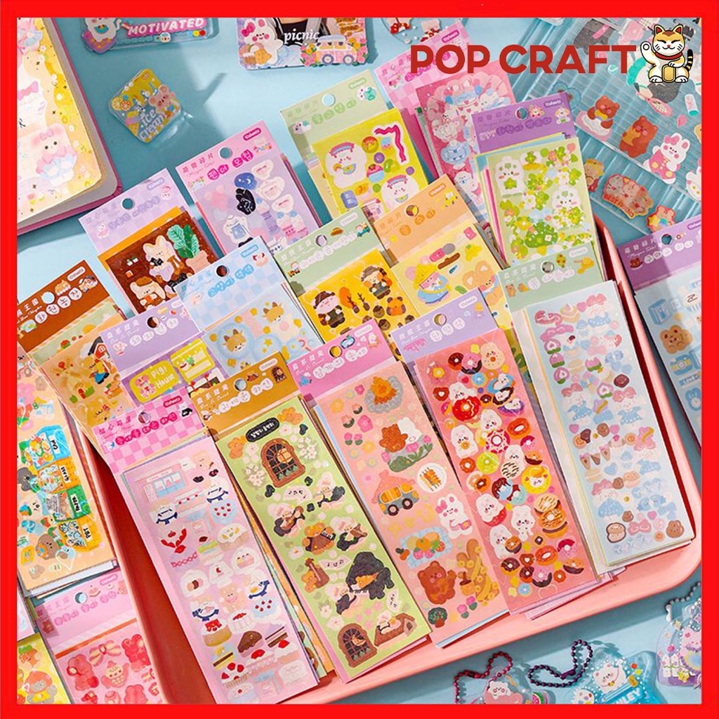 

PC Stiker Pack DIY Dekorasi Case HP Mainan Stiker Anak Photocard Buku Jurnal Pet Adventure - SD09