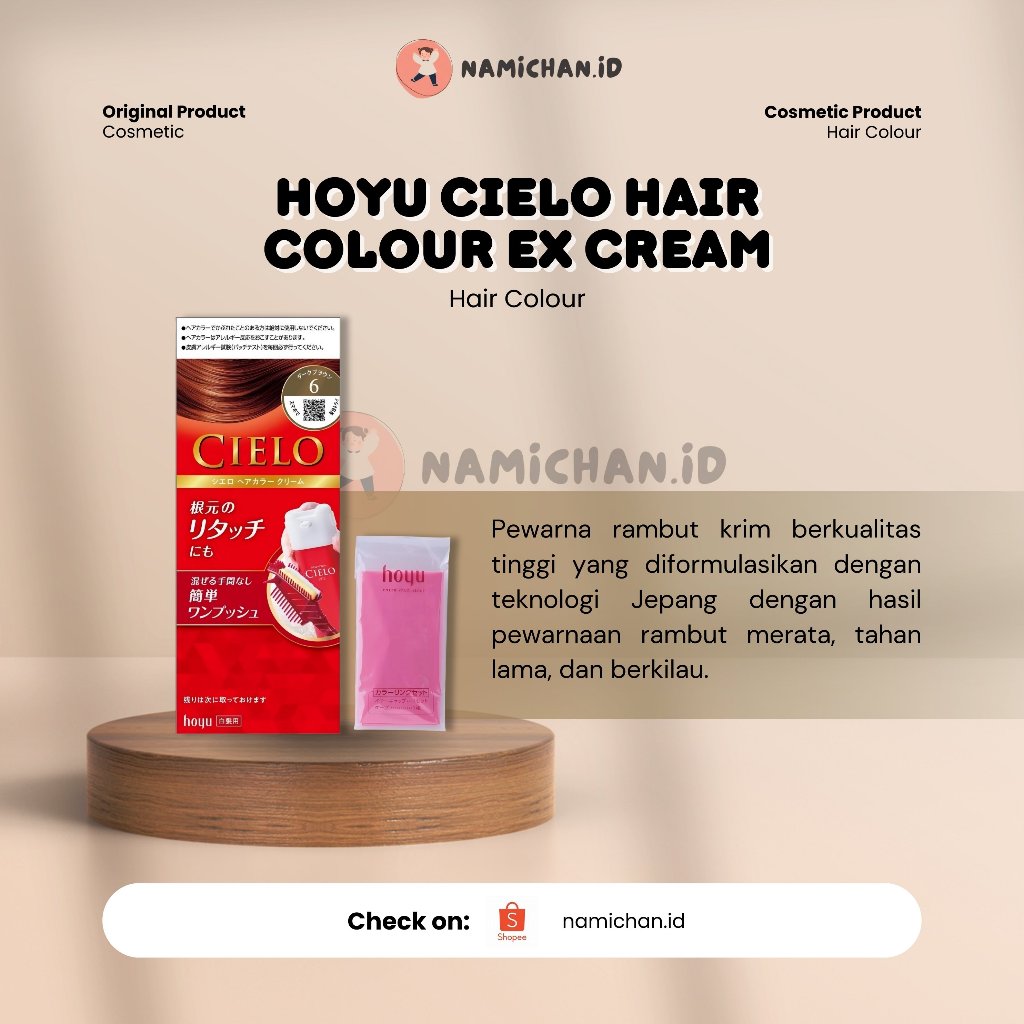 [ PO Japan ] Hoyu Cielo Hair Color | Hoyu Cielo Hair Color EX Cream | Cielo Hair Color | Cat Rambut 