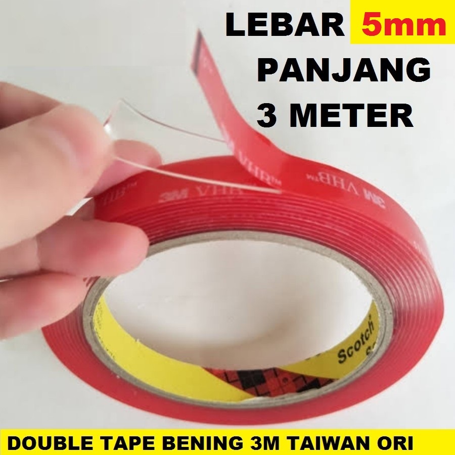 

Double Tape 5mm 3M VHB Foam Bening Clear Transparant Acrylic 3M