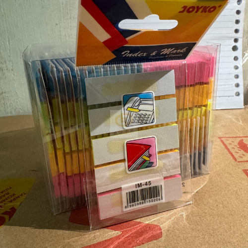 

Index & Mark Penanda Pembatas Joyko IM-45 Kertas (1 Box isi 30 Pcs)