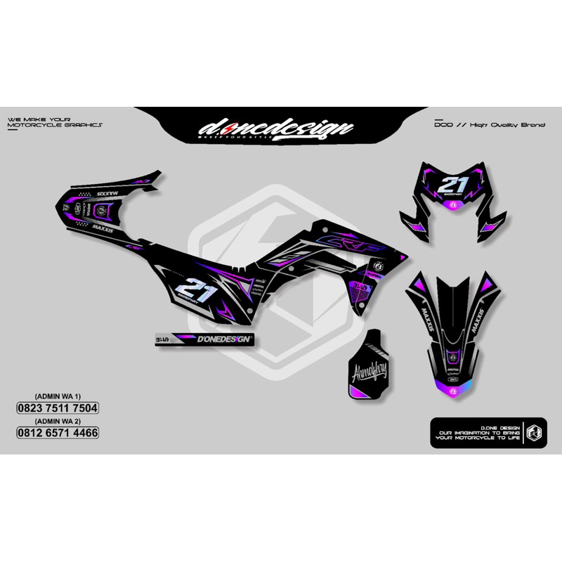 decal Crf 150 full Chrome