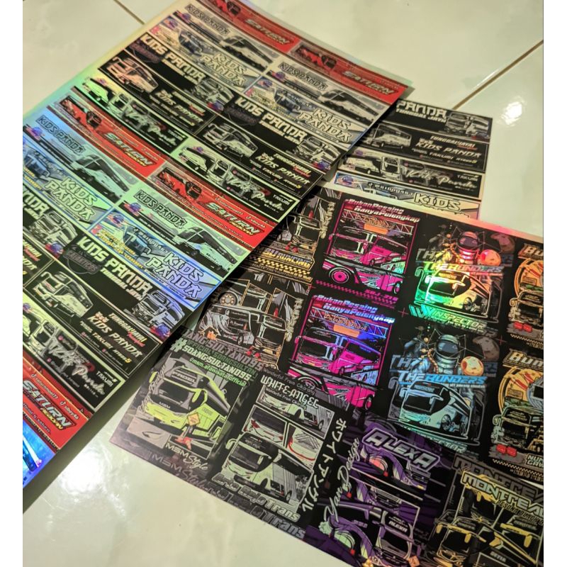 

COD Stiker Buss Hologram Ori Premium Dapat Banyak 30 Stiker+Bonus