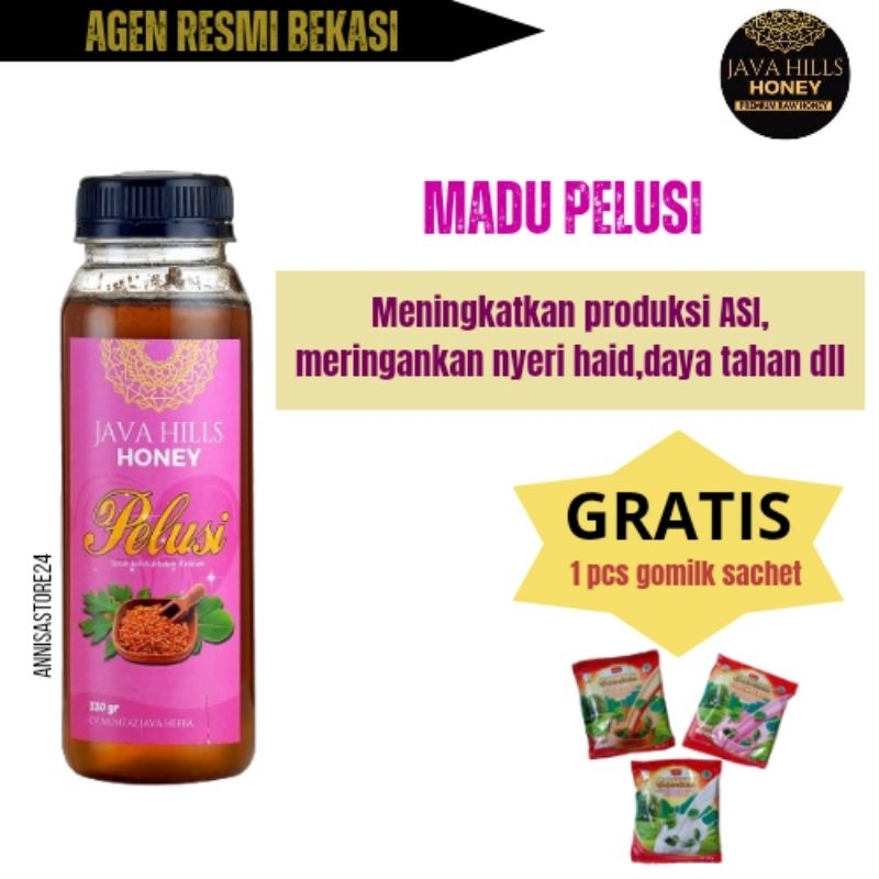

Pelusi Java Hills Honey ( pelancar asi ) asi booster 320gr