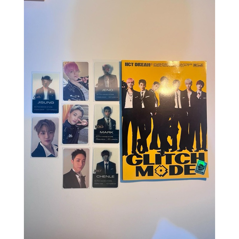 TERMURAH[100%]official nct dream album photobook glitch mode scratch ver. JENO JISUNG CHENLE RENJUN 