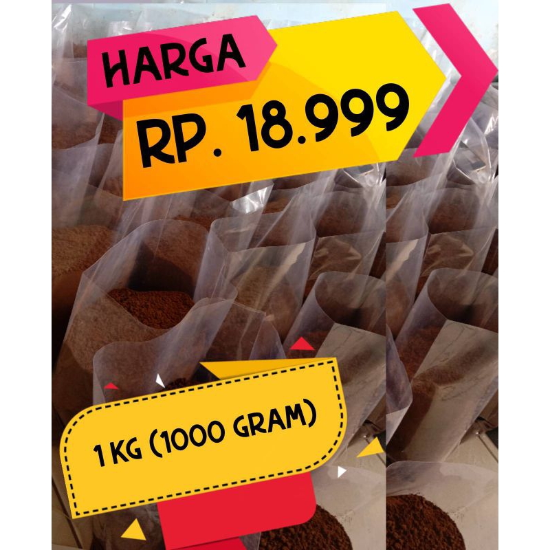 

PROMO Kopi Bubuk Hitam Loss 1 kg ( 1000gr ) Kwalitas Super Termurah Terbaik Terbanyak