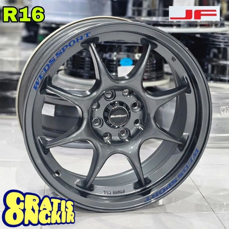 harga velg mobil racing R16 WEDSSPORT TC05 LEBAR 7 velg mobil ring 16 velg racing mobil import termu