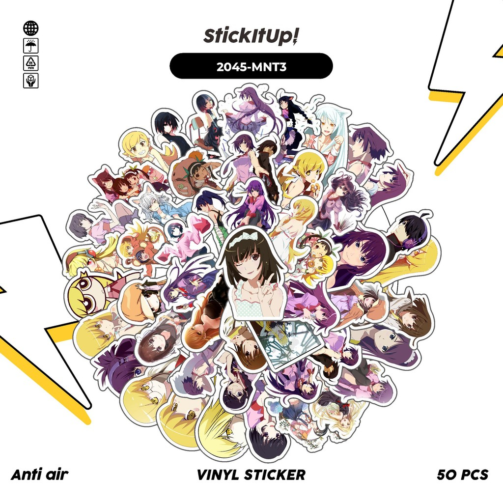 

COD✨ 50 Pcs Stiker Pack GAME SERIES MONOGATARI CHARACTER MIX 03 Lucu Aesthetic Vynil Waterproof untuk Freebies Sticker Buku Journal Casing HP Laptop