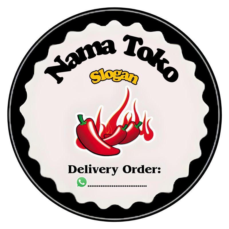 

STIKER PRODUK KEMASAN SEBLAK / MAKANAN BOX / SNACK PEDAS / CEMILAN