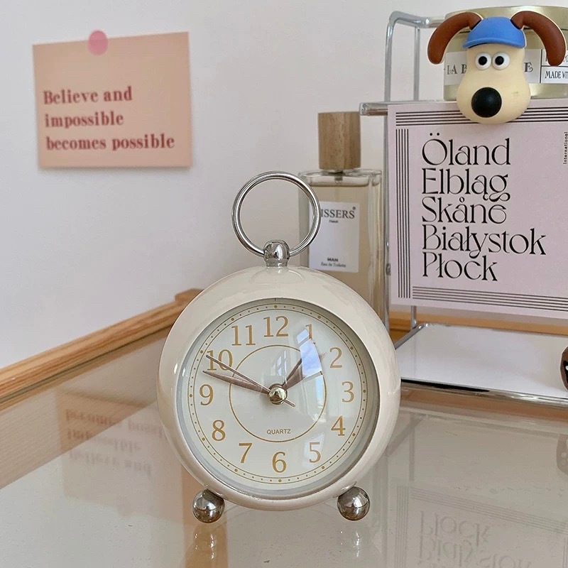 pengiriman cepat Jam Alarm Yang Lucu/Jam Alarm Gaya Dering/Vintage Alarm Clock Jam Aesthetic