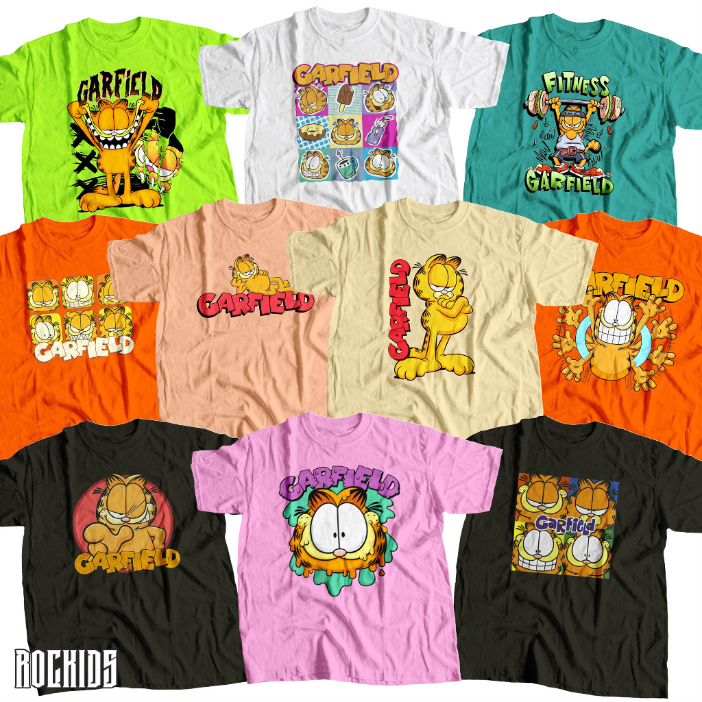 garfield - kids wear - kaos garfield - kaos garfield anak - garfield kaos anak - kaos anak garfield 