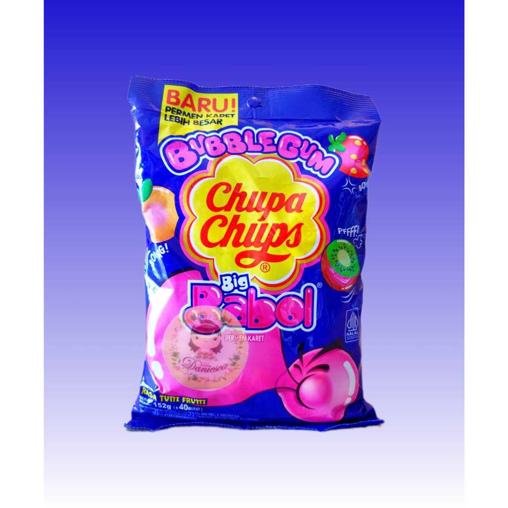 

Bubble Gum Chupa Chups Big Babol Permen Karet Rasa Tutti Frutti 152gr ( SCP )