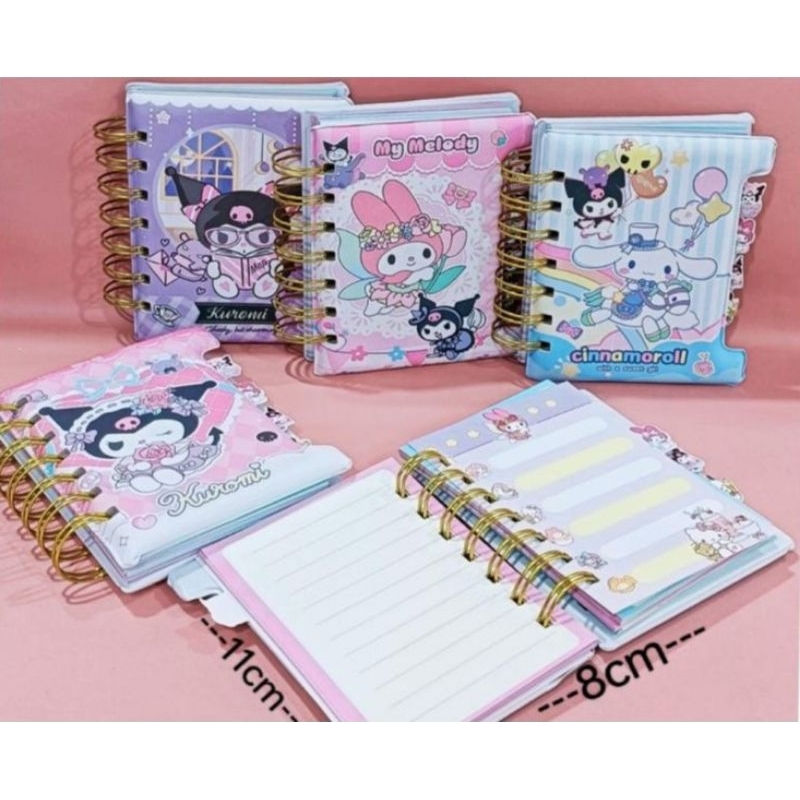 

Note Book Sanrio Puffy/Notebook Sanrio/Notebook Sanrio sekat/NoteBook Sanrio Empuk Sekat