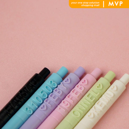 

MVP Pulpen Nama Pen Bisa Pakai Nama Sendiri Pena DIY Lucu Pullpen Custom Nama