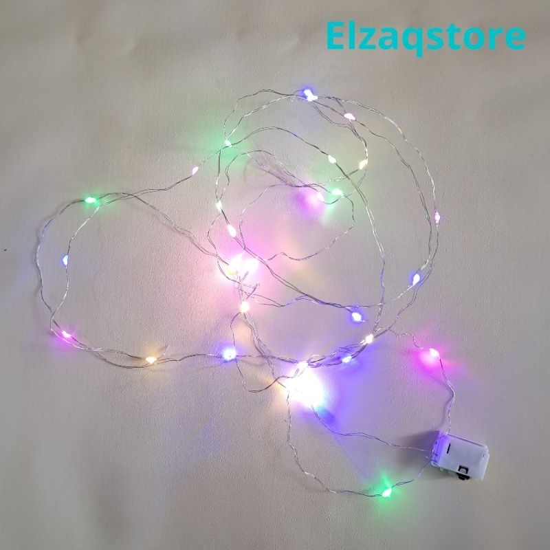 Lampu Layangan Baterai LED Kawat Kelap Kelip