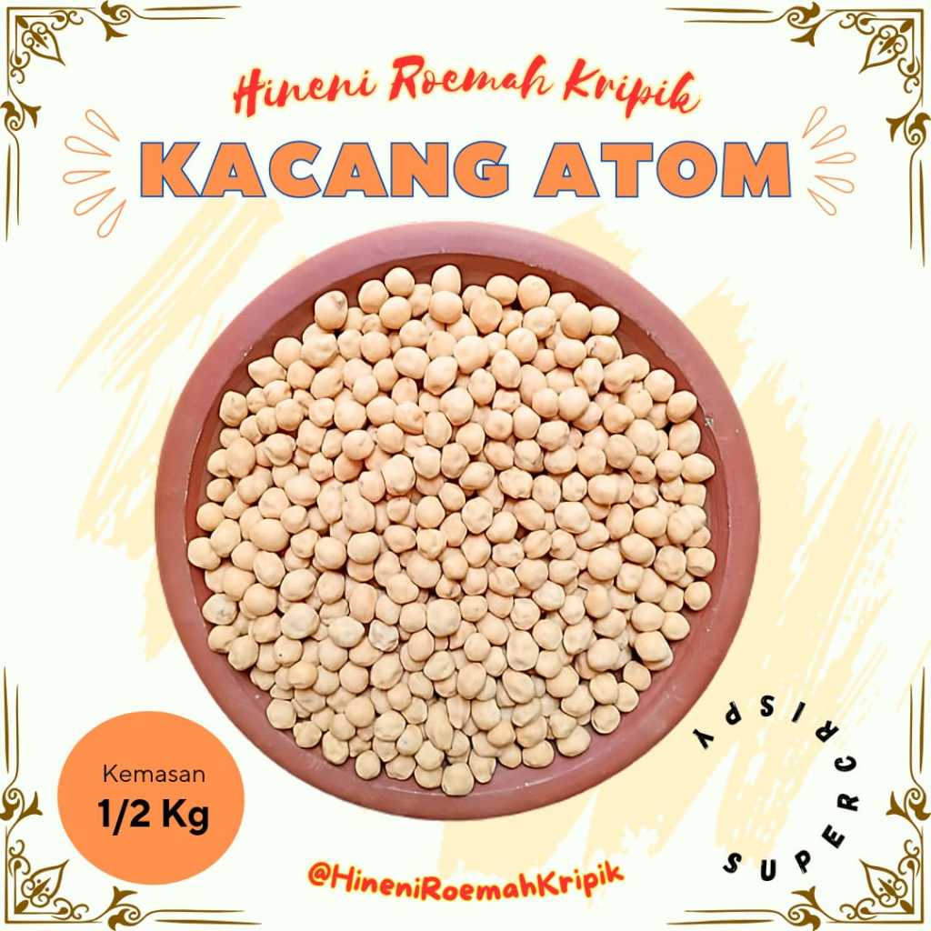 

500g KACANG ATOM OVEN / KACANG TELOR TELUR PANGGANG Camilan Enak Lezat