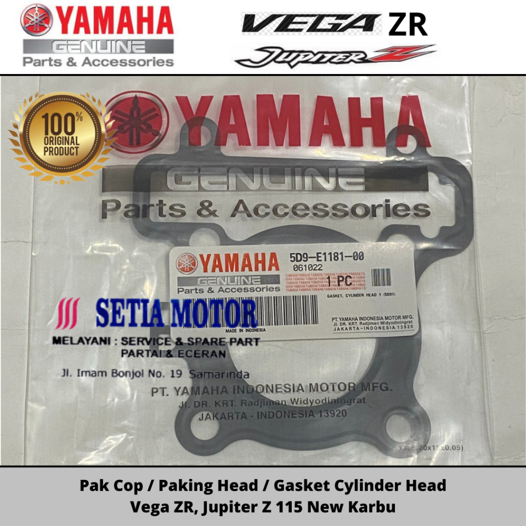 Pak Cop / Paking Head / Gasket Cylinder Head Vega ZR, Jupiter Z 115 New Karbu
