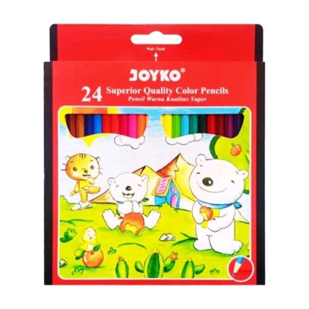

PENSIL WARNA MEREK JOYKO COLOUR PENCILS 24 WARNA CP- 24PB TERLARIS