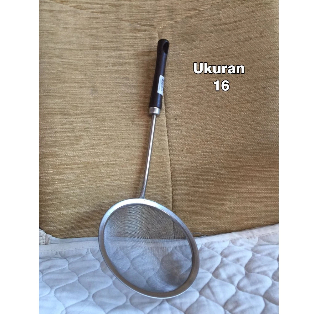 Saringan Halus Multifungsi Saringan Minyak Saringan Tepung Gagang Kayu