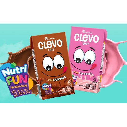 

Clevo Susu UHT Rasa Chocolate & Strawberry 115 ml isi 40 pcs per Karton