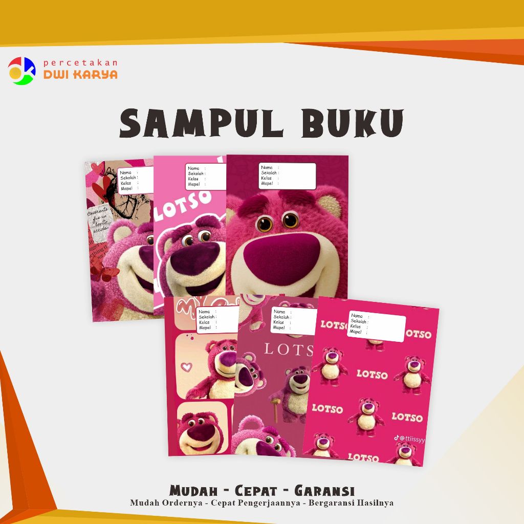 

[PAKET] SAMPUL BUKU LOSTO (2) 6 LEMBAR SAMPUL BUKU AESTHETIC