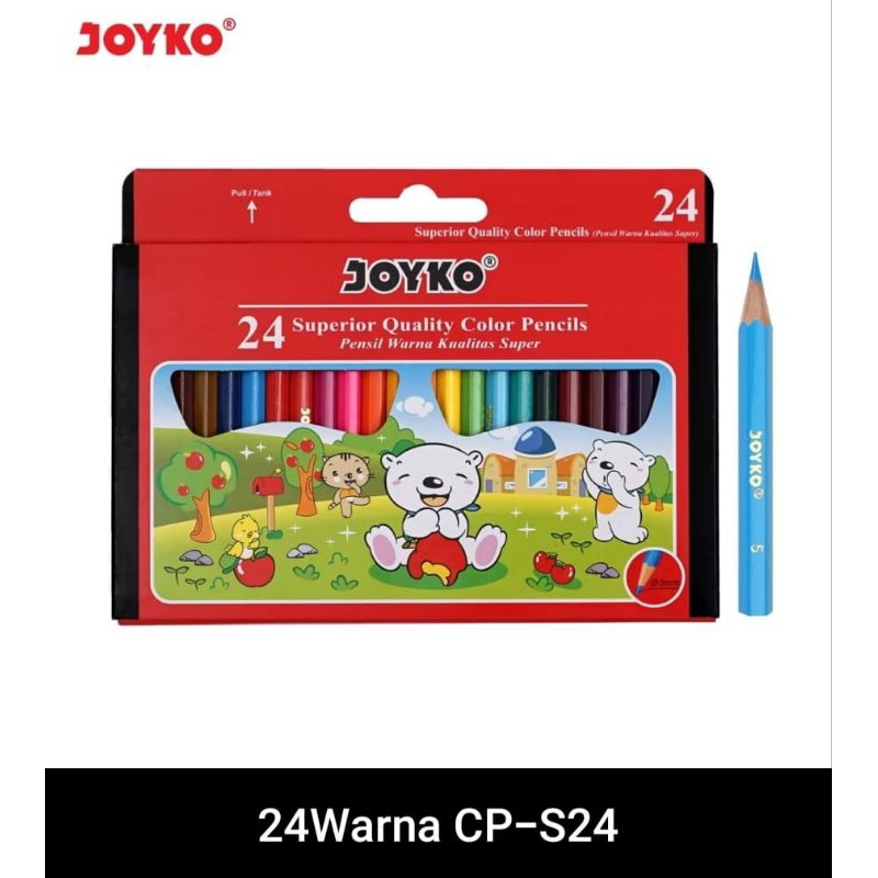

Pensil Warna Joyko Pendek Kode CP-S24 24 Warna