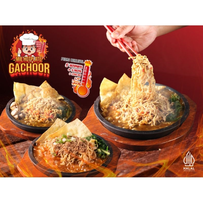 Mie gachoor / Mie pedas berlevel