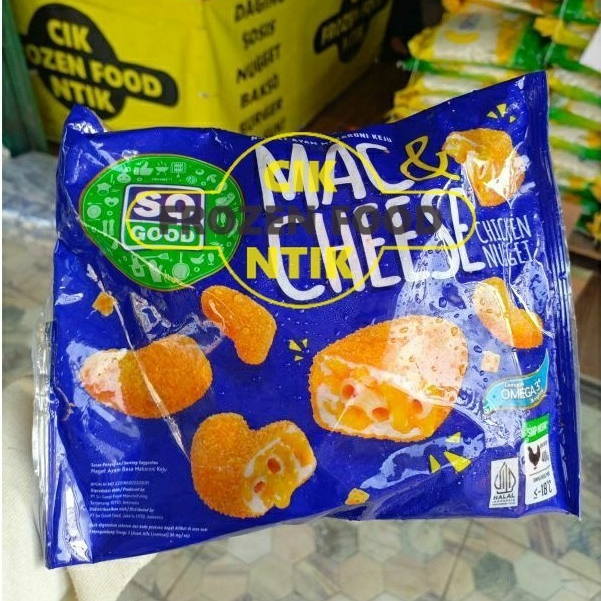 

So Good Mac & Cheese Chicken Nugget 400g Frozen food cik ntik Jambi cemilan jajanan seblak korea jepang