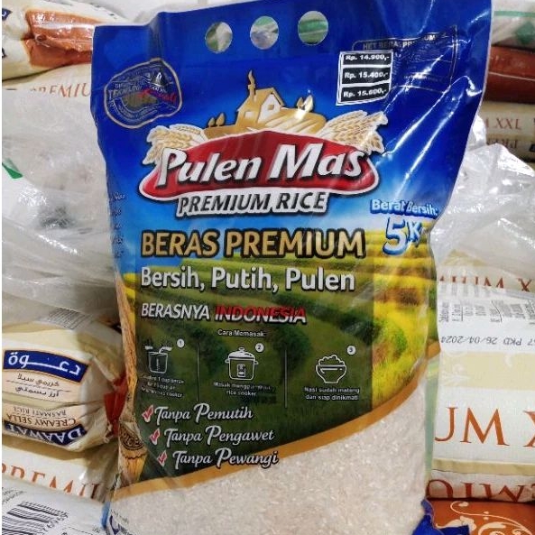 

Beras Premium Pulen Mas isi 5Kg Rice