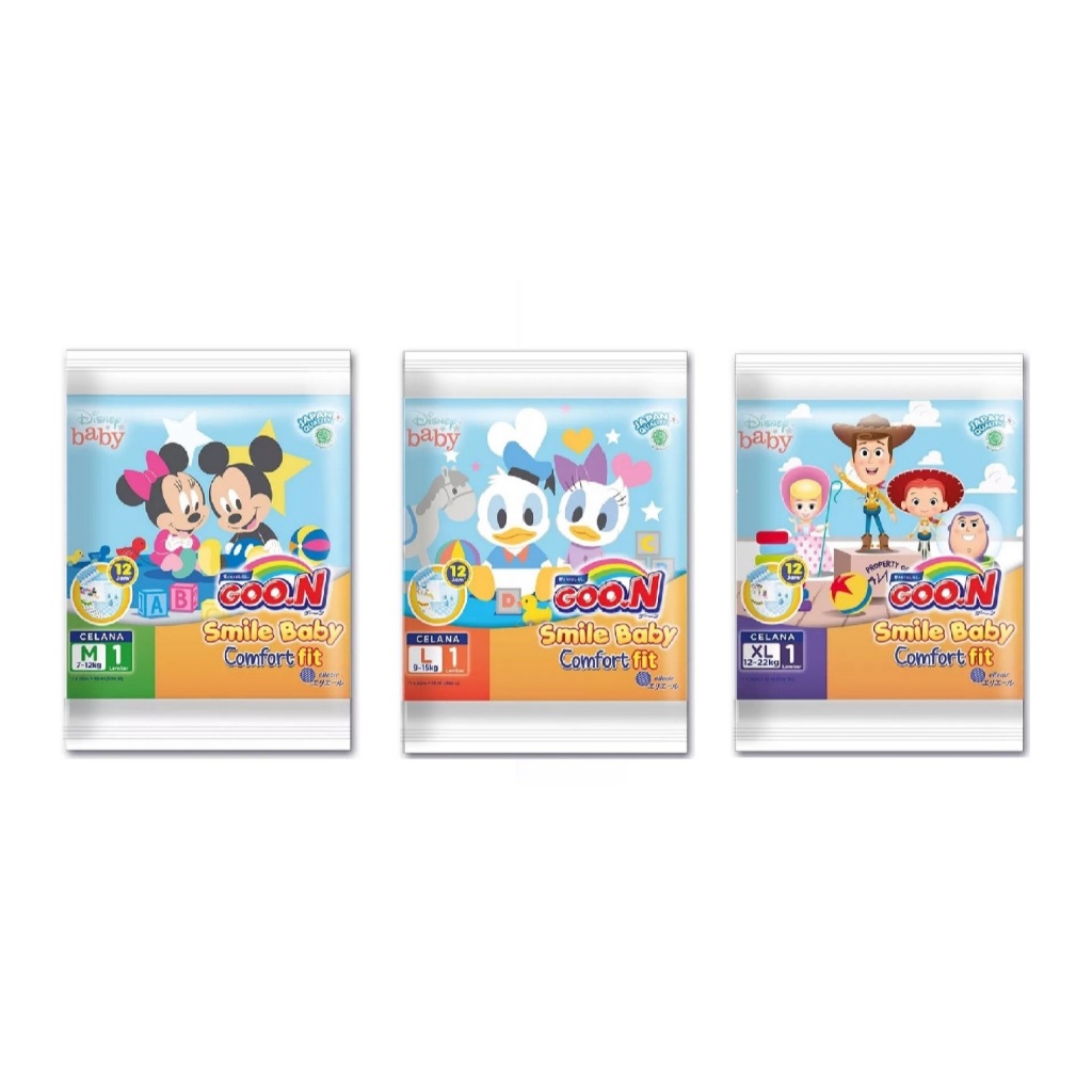 GooN Smile Baby Comfort Fit (Renceng) M, L, XL