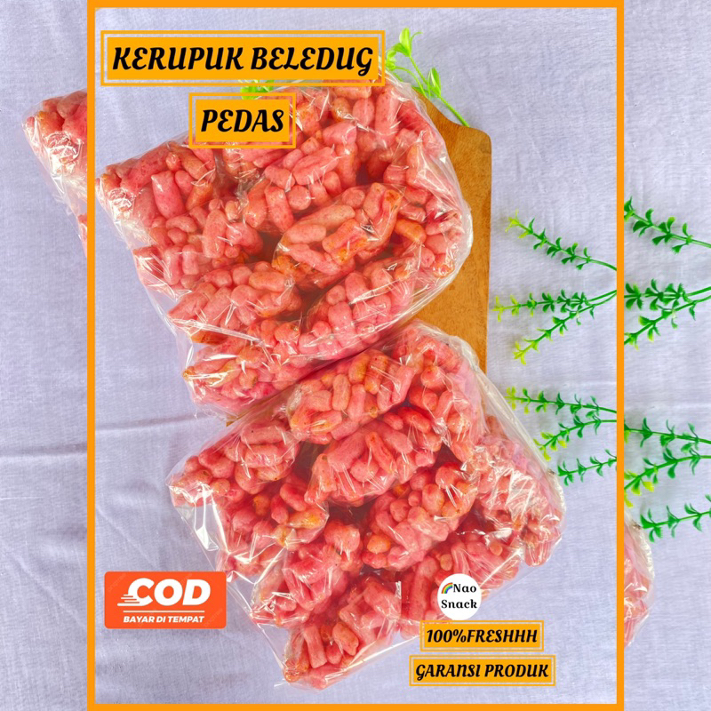

Paket 5pcs Pilus Abang / Kerupuk Gurilem Pedas