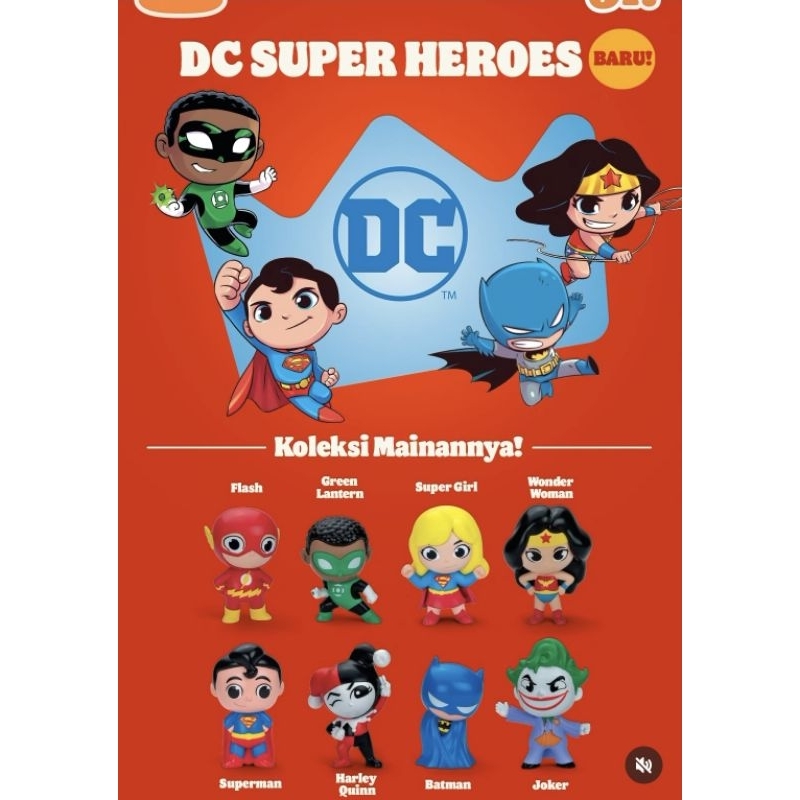 Burger King Toys DC Series Satuan