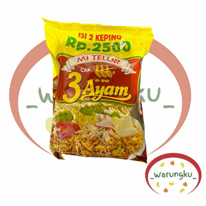 

SATUAN Mie Telur CAP 3 AYAM 120gr