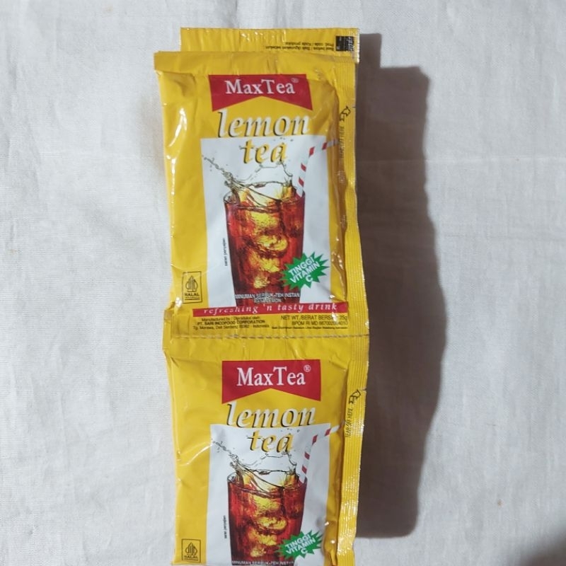 

[BELI BANYAK LEBIH HEMAT] MAX TEA LEMON TEA (isi 10 pcs)