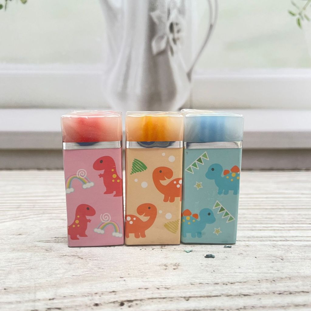

PENGHAPUS KOTAK MOTIF DINOSAURUS pengahapus pensil penghapus eraser perlengkapan atk sekolah COD