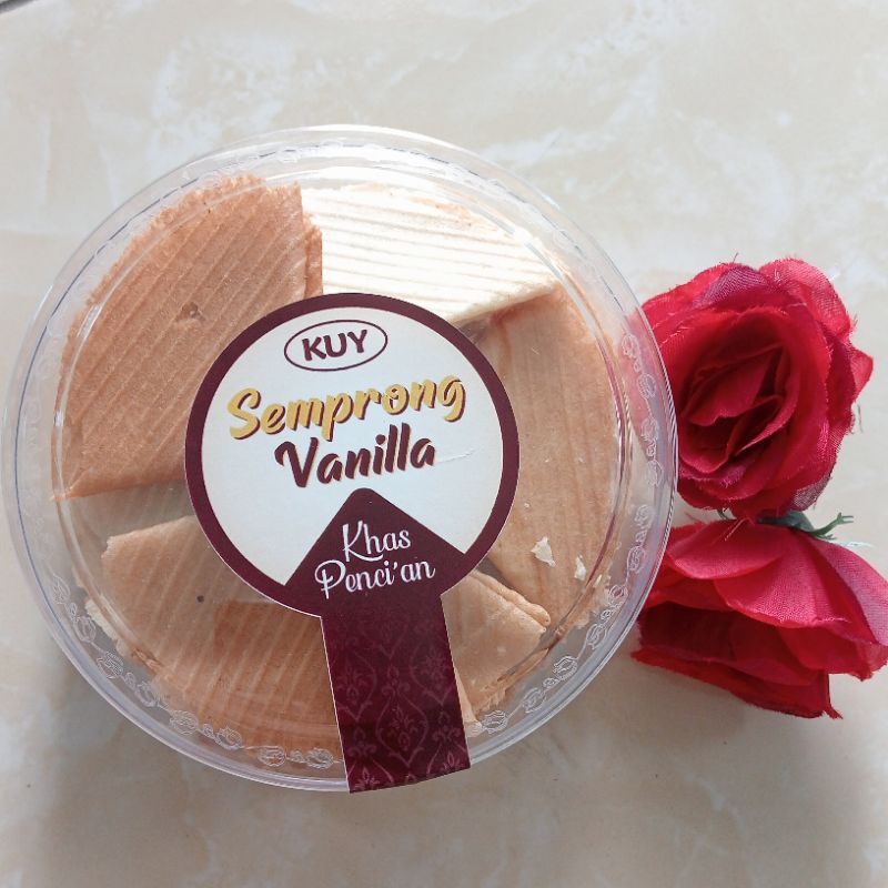 

Kue Semprong KUY rasa Vanilla
