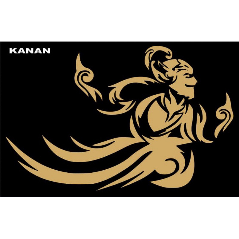 StikerWayang/Cutting Stiker wayang PO Haryanto/Stiker Mobil/panjang 60cm