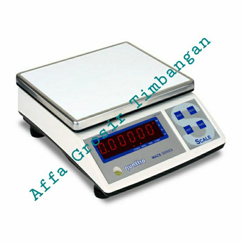 Timbangan Digital Meja Quattro MACS 1,5 kg - 30kg Timbangan Duduk Gram Ketelitian 0,01 gr Akurat