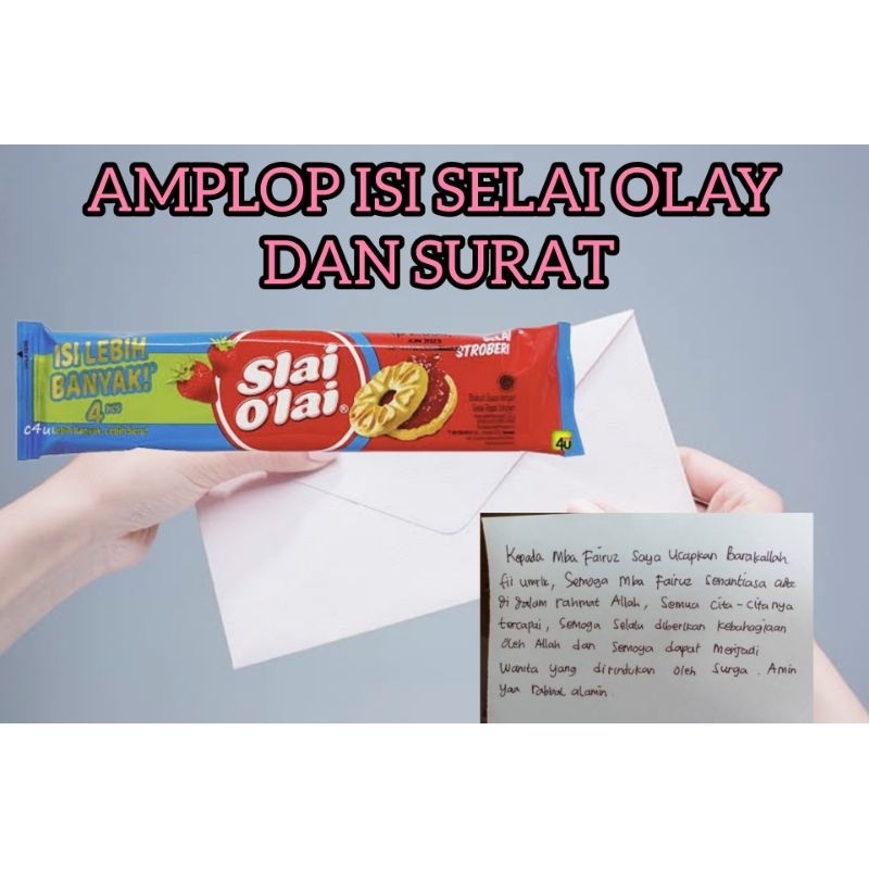 

KADO AMPLOP ISI SURAT DAN SNACK