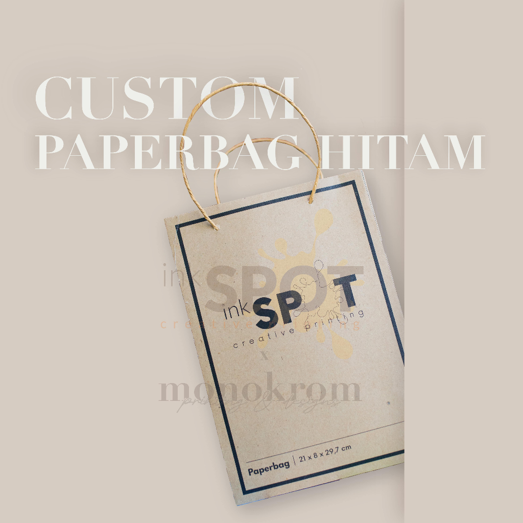 

Custom Paper Bag Cetak Hitam (21 x 7 x 30 cm)