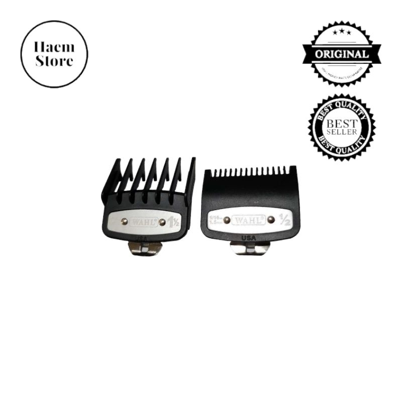 Sepatu / Guard Clipper 0,5 & 1,5 Plat Besi Hitam Premium Barbershop Salon Pangkas Rambut