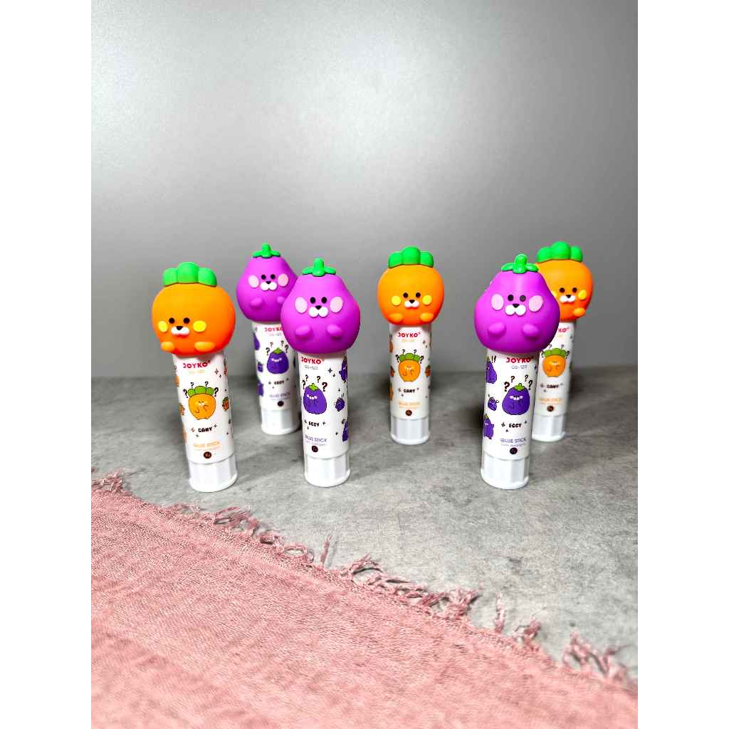 

(SET) Glue Stick Lem Batang Joyko GS-120 8gr Cany & Eggy@6PCS