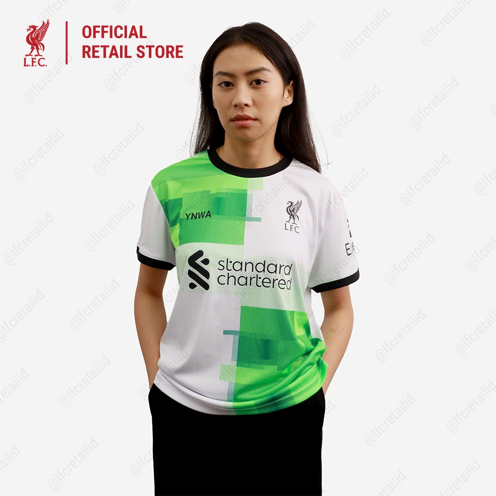 [Women Away] Liverpool FC 23/24 Supporter Jersey Away Women White - Official LFC Jersey Original Wan