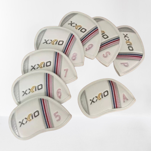 Golf Club Iron 5-9-PAS Head Cover XXIO White Silver Style 8 Pieces Set